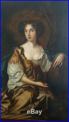 Attributed Michael Dahl Old Master Circa 1740 Oil Canvas Portrait To £40,000