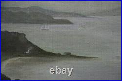 Australian Colonial oil painting Conrad Martens View of Vaucluse signed Martin