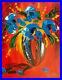 BLUE-FLOWERS-VASE-Pop-Art-Painting-Original-Oil-Canvas-Gallery-5H6RD-01-rupi