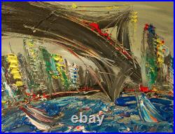 BROOKLYN ART Large Abstract Modern Original Oil Painting GBJI