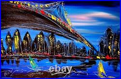 BROOKLYN NYC Pop Art Painting Original Oil On Canvas Gallery TYIR
