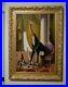 Baroque-Surrealist-Antique-Oil-Painting-of-Giraffe-in-large-gilt-frame-01-rs