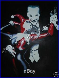 Batman Joker Harley Quinn Comics Oil Painting Hand-Painted Art Canvas NOT Print
