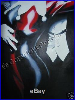 Batman Joker Harley Quinn Comics Oil Painting Hand-Painted Art Canvas NOT Print