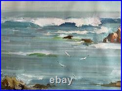 Beach & Boats, Ocean, Original Oil Painting by Jason, 71 x 51 cm