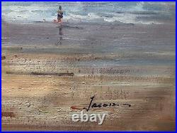 Beach View, Ocean, Original Oil Painting by Jason, 122 x 61 cm