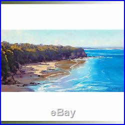 Beach paintings norah head australian seascape coastal oil on canvas by gercken