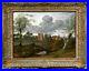 Beautiful-19th-Century-Castle-Landscape-oil-on-canvas-signed-painting-01-nr