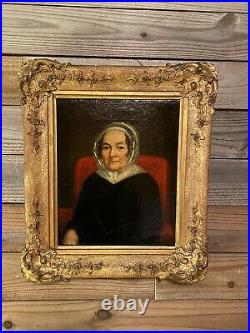 Beautiful Antique Oil Portrait of Older Woman
