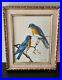 Beautiful-Vintage-Signed-Evans-Oil-on-Canvas-Blue-Birds-Of-Happiness-Painting-01-calr