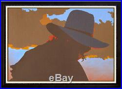 Bill Schenck Oil Painting On Canvas Original Signed Cowboy Portrait Billy Art