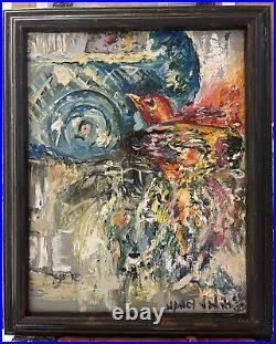 Bird's Nest, 14x17, Original Oil Painting, Art Gallery, Framed