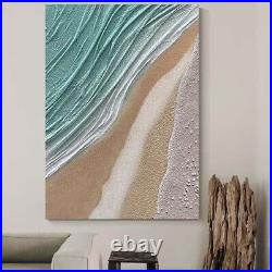 Blue Sea Hand Painted Abstract Canvas Picture Contemporary Art Oil Painting