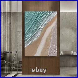 Blue Sea Hand Painted Abstract Canvas Picture Contemporary Art Oil Painting