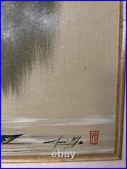 CHEN MAO Vintage & Original Oil On Canvas With Horse Hair in Painting List 12/01