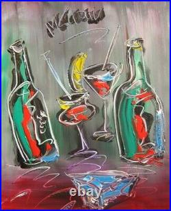 COCKTAILS DRINKS Painting Original Oil On Canvas Gallery Artist ERRHH