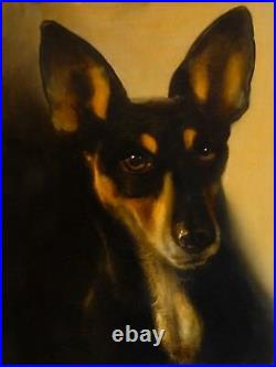COMMISSION Smaller DOG PORTAIT Oil painting of a pet canine by David Andrews