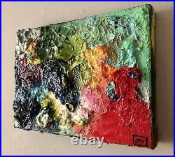 Canvas Oil Painting-Abstract Stretched Canvas COA Certificate Of Authenticity