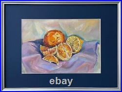 Citrus fruits Original Oil painting Ukrainian artist