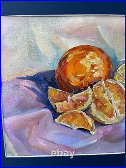 Citrus fruits Original Oil painting Ukrainian artist