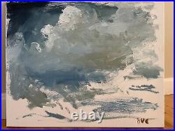 Cloud Sky Landscape Realism Painting Oil On Canvas 16x20 Orignal Signed