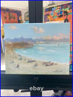 Coastal, Original oil Painting, Handmade Artwork