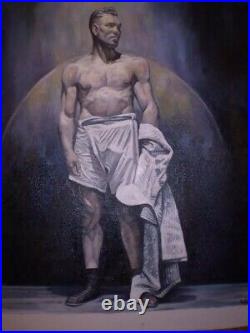 Commission a Tyson Fury Boxing oil on canvas Painting