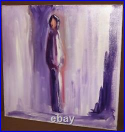 Contemporary expressionist oil painting portrait