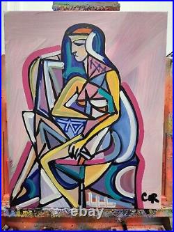 Corbellic Expressionism 16x20 Cubist Fine Art Home Interior Design