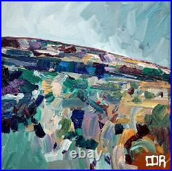 Corbellic Impressionism 14x14 Landscape Mountain Valley New Original Gallery Art