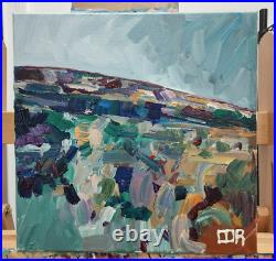 Corbellic Impressionism 14x14 Landscape Mountain Valley New Original Gallery Art