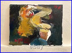 Cubism Woman Portrait Figure Picasso Dali Original Oil Painting Canvas Signed