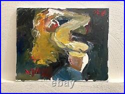 Cubism Woman Portrait Figure Picasso Dali Original Oil Painting Canvas Signed