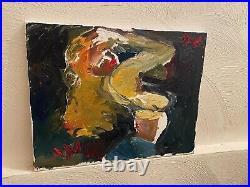 Cubism Woman Portrait Figure Picasso Dali Original Oil Painting Canvas Signed