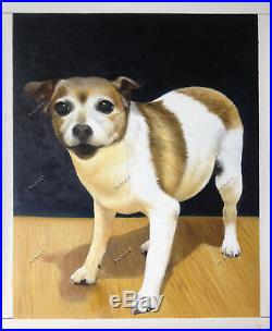 Custom Portrait Painting Pet Dog Cat Original Oil Hand-Painted Art Canvas 30x40