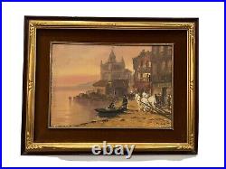 D. Leta antique Oil Painting On Canvas signed by artist