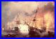 Dream-art-Oil-painting-Naval-battle-with-burning-warships-on-ocean-canvas-36-01-szou