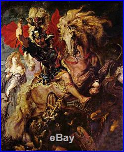 Dream-art Oil painting Peter Paul Rubens St. George and the Dragon canvas 36