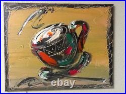 ESPRESSO ABSTRACT ARTWORK ART canvas painting Original Oil Painting THU56J