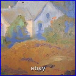 Early California Impressionist Painting Fanchon Johnson 1930 Coastal Landscape
