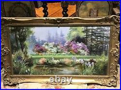 Eva Walbourn (1878-1854) Oil On Canvas (summer Garden)