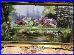 Eva Walbourn (1878-1854) Oil On Canvas (summer Garden)