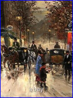 Evening In Paris Oil Painting By Robert Lebron