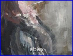 Expressionist Woman Portrait Oil Painting