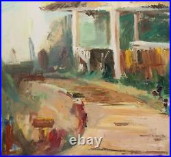 Expressionist oil painting landscape