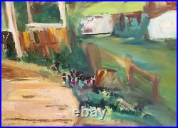 Expressionist oil painting landscape