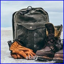 FILSON 11070307 Journeyman Backpack Oil Finish Rugged Twill Otter Green Book Bag