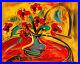 FLOWERS-ON-TABLE-Pop-Art-Painting-Original-Oil-On-Canvas-Gallery-Artist-G34G-01-vaex