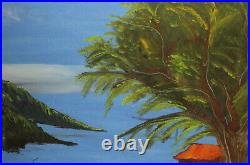 Fauvist oil painting landscape seascape