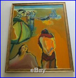 Fay Singer Painting Abstract Expressionism California 1960's Modern Coast Beach